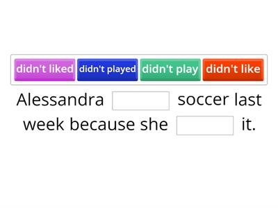Simple Past - Negative Sentences