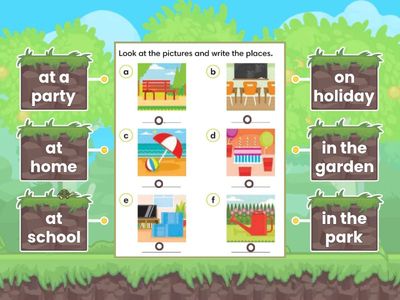 Go getter 1. Places 1.5 PB p.17 ex.5