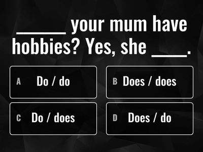  Present Simple questions and short answers.