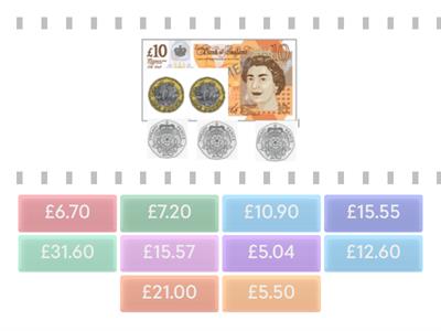 Money - adding up to £50: P5