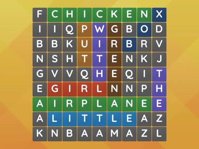 Edmark Lessons 11-20 Wordsearch