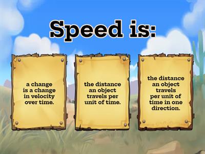 Speed, Velocity and Acceleration - Review #2!