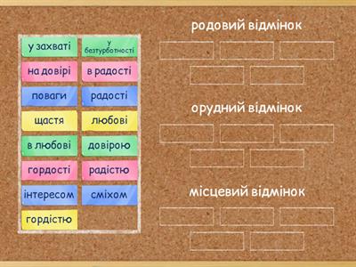 Відмінювання іменників. 4 клас