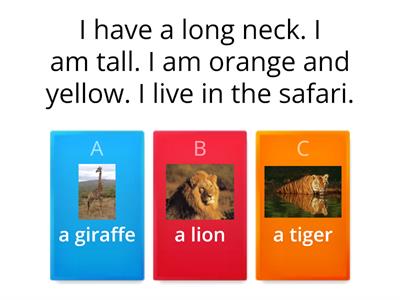 Animal riddles- Click 3 Unit 3