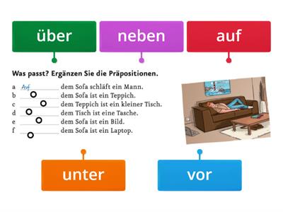  Lokale Präpositionen (Wo? - Dativ)