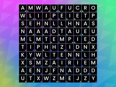 Unit 3 Homophones-Word Search