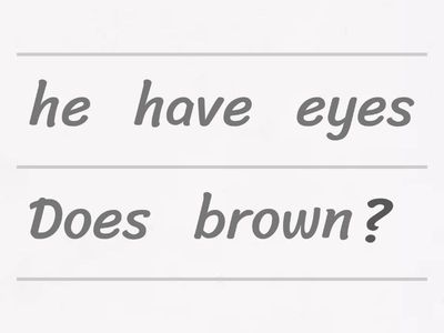 guess who: practise questions!