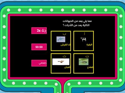 علوم  (الصف الثاني )الحيوانات