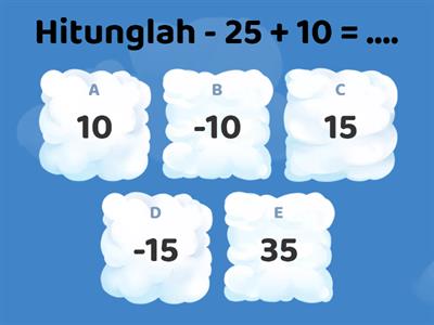 OPERASI BILANGAN BULAT (POSITIF/NEGATIF)