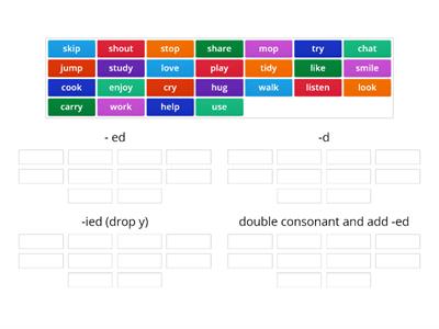 Past Tense Verbs (Regular)3B