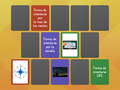 memotest Formas de orientarse