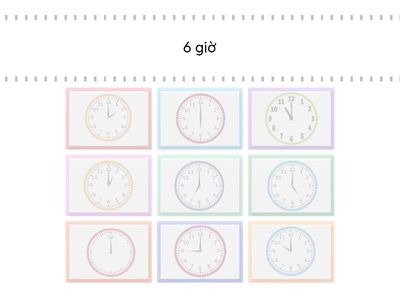 Đồng hồ chỉ mấy giờ?