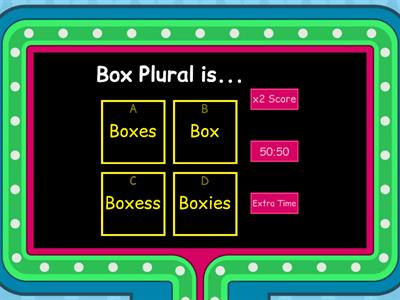 Singular Plural Nouns