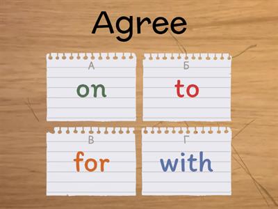 Verbs with prepositions