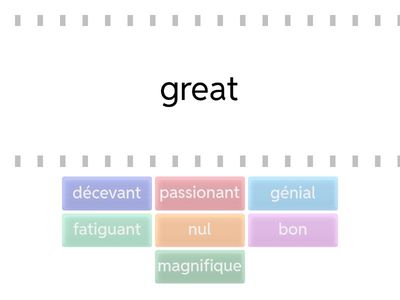 adjectives of opinion