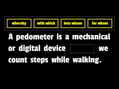 Adjective clauses with complex relative pronouns