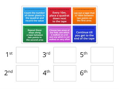 Sc407 Easy enough -put in order