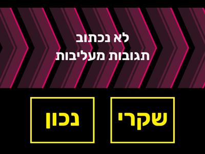 גלישה בטוחה - אמת או שקר - אוריה, רומי, איתי ואביגיל ה2