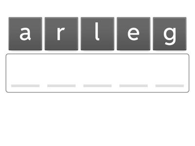 Stage 4 List 2 Anagram