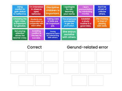 Gerund Errors