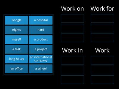 Work. Outcomes. Pre-Intermediate