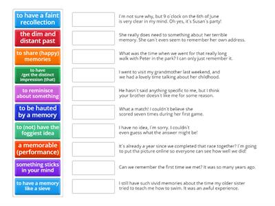 STA - Unit 4 - Vocabulary memory TB exercise