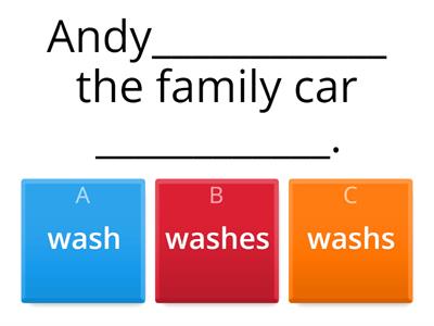 Present Simple Quiz - Affirmative and Negative