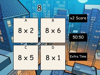8 times table game