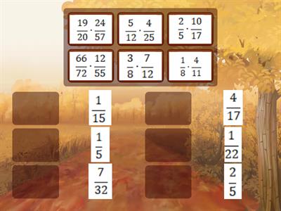 Множення звичайних дробів