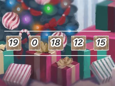  Ordine crescente 0-50