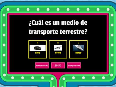 LOS MEDIOS DE TRANSPORTE