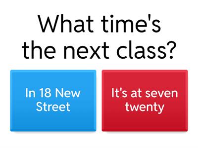 Asking for and giving information