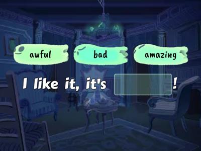 Positive and negative adjectives 