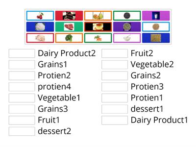 Grade 5 foods and drinks  