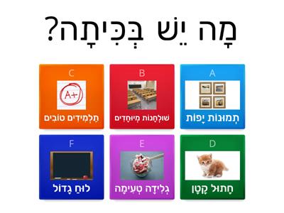 100 מה יש / אין במקומות שונים?