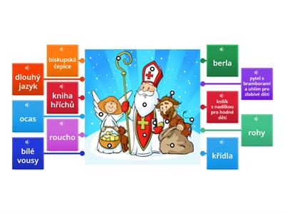 Mikuláš, anděl a čert