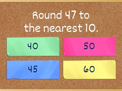 Rounding Numbers Quiz