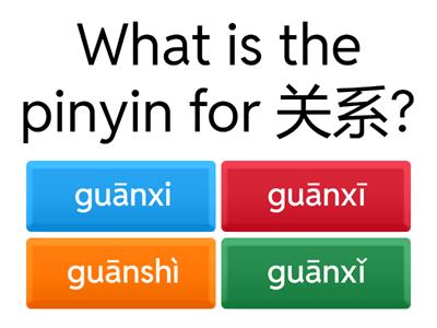 Chinese Pinyin Quiz