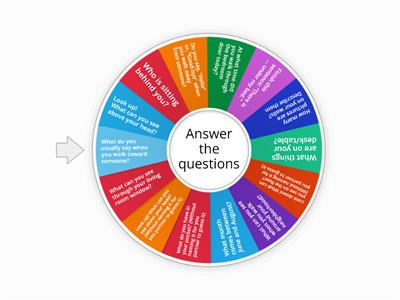 Speaking - prepositions of movement & place