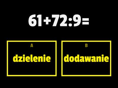 Kolejność wykonywania działań-kl. 4