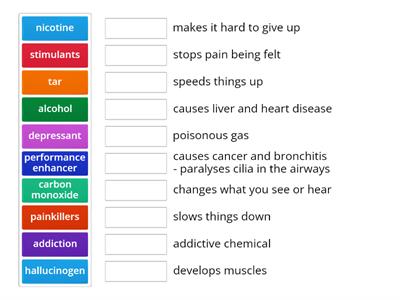  Match-Up drugs, alcohol and smoking