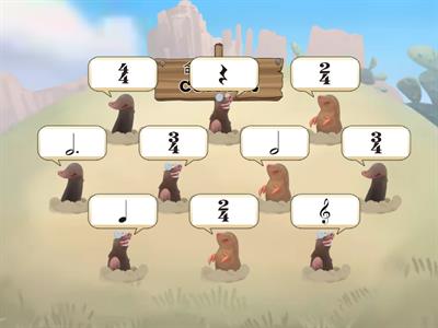 找出偷走「拍號time signature」地鼠