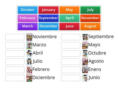 Los meses del año