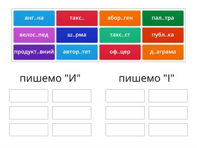 Правопис И та І в словах іншомовного походження