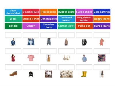 Clothing vocabulary