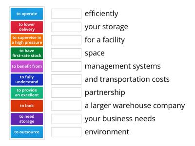 Task 5. Matching | Is Bigger Always Better? The Differences Between Small And Large Warehouse Companies