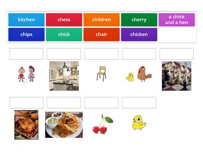 CH  phonics match