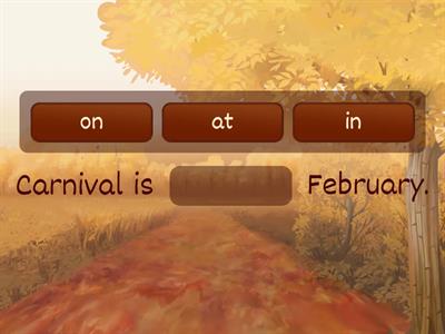 Prepositions in/at/on