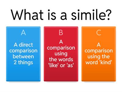 Claire's Simile and Metaphor Revision