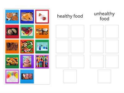 healthy vs unhealthy food